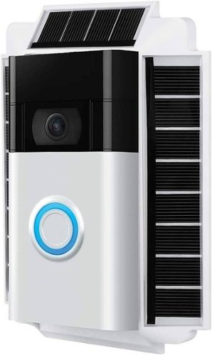 Wasserstein - Mountable Solar Kit for Ring Video Doorbell 1 (2nd Generation 2020) - White