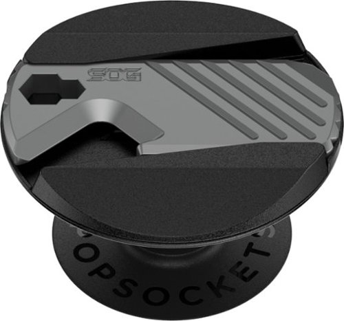 PopSockets - PopGrip SOG Multi-Tool Cell Phone Grip and Stand - Black