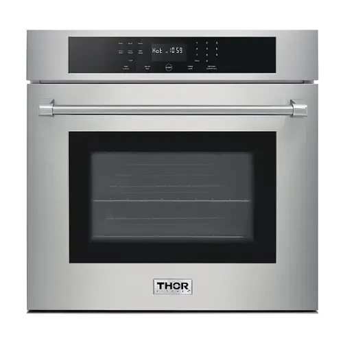 Front. Thor Kitchen - 30" Built-In Single Electric Wall Oven - Stainless Steel.