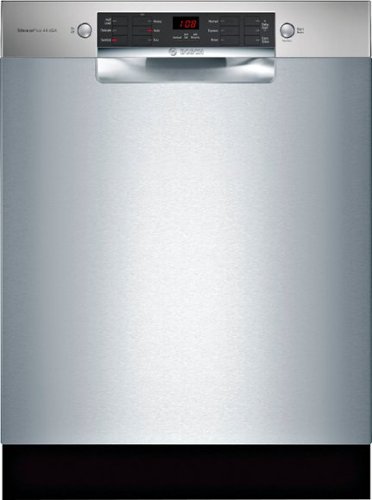 Bosch - 800 Series 24" ADA Front Control Built-In Dishwasher with 3rd Rack, HomeConnect, 42 dBA - Silver