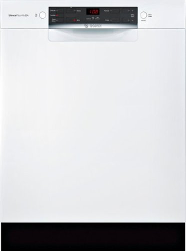Bosch - 300 Series 24" ADA Front Control Smart Built-In Dishwasher with Home Connect and 46 dba - White