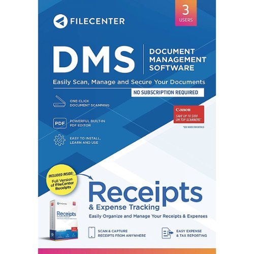 Tech Ember - FileCenter DMS + FileCenter Receipts Bundle (3-User)