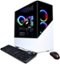CyberPowerPC - Gamer Supreme Gaming Desktop - AMD Ryzen 7 5800X - 16GB Memory - NVIDIA GeForce RTX 3070 - 1TB SSD - White-Angle_Standard