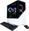 CyberPowerPC - Gamer Supreme Gaming Desktop - AMD Ryzen 7 5800X - 16GB Memory - AMD Radeon RX 6700 XT - 1TB SSD - White-Angle_Standard 