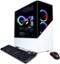 CyberPowerPC - Gamer Supreme Gaming Desktop - AMD Ryzen 7 5800X - 16GB Memory - AMD Radeon RX 6700 XT - 1TB SSD - White-Angle_Standard