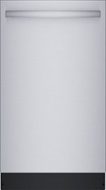 Bosch - 800 Series 18" ADA Top Control Built-In Dishwasher with 3rd Rack, HomeConnect, 44 dBA - Silver - Front_Standard