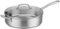 Cuisinart - Classic 5.5 Quart Saute Pan with Helper handle and cover - Silver-Angle_Standard