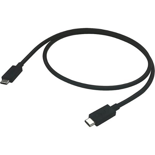 Accell - 2.6 Ft USB Type C to USB Type C Cable - Black
