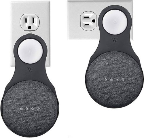 Wasserstein AC Outlet Speaker Mount for Google Nest Mini and Google Home Mini Smart Speakers - Black WHERE TO BUY