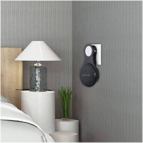 Wasserstein AC Outlet Speaker Mount for Google Nest Mini and Google Home Mini Smart Speakers - Black BUY ONLINE