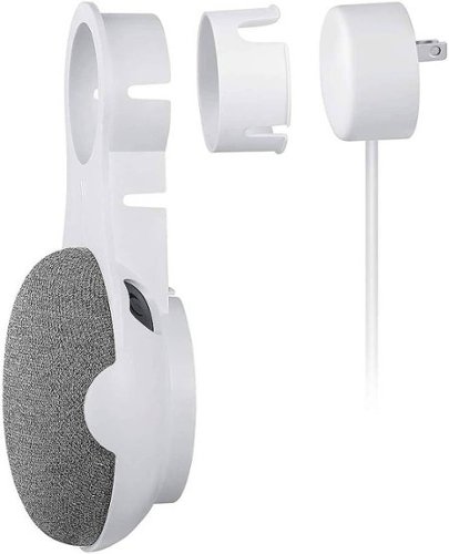 Wasserstein AC Outlet Speaker Mount for Google Nest Mini and Google Home Mini Smart Speakers - White WHERE TO BUY