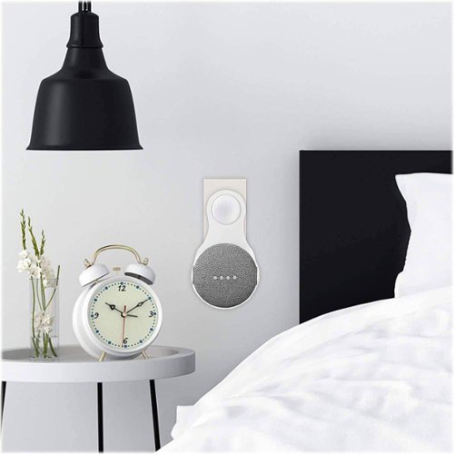 Wasserstein AC Outlet Speaker Mount for Google Nest Mini and Google Home Mini Smart Speakers - White SHOP ONLINE
