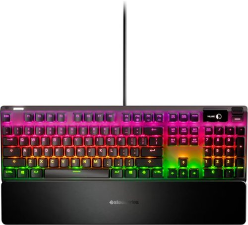 SteelSeries - Apex 7 Full Size Wired Mechanical Brown Tactile Switch Gaming Keyboard with RGB Backlighting - Black