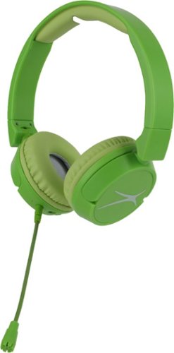 Altec Lansing - Kid Safe 3-in-1 Wireless with Mic and Wire On-Ear Headphones - Green