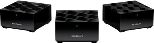 NETGEAR - Nighthawk AX1800 Dual-Band Mesh Wi-Fi System (3-pack) - Black
