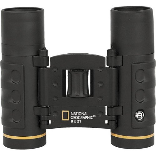 National Geographic 8x21 Foldable Roof-Prism Binoculars - Black WORLDWIDE DELIVERY