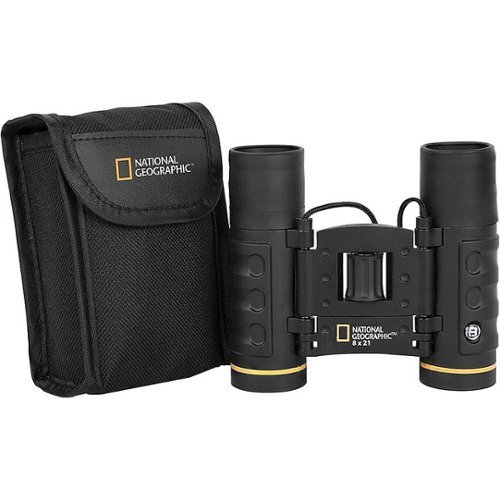 National Geographic 8x21 Foldable Roof-Prism Binoculars - Black GLOBAL SHIPPING