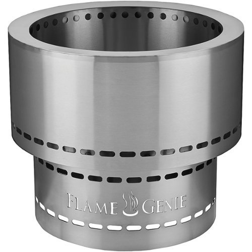 Flame Genie - Wood Pellet Fire Pit - Silver