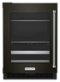 KitchenAid - 14-Bottle Dual Zone Beverage Cooler with Glass Door and Metal-Front Racks - Black Stainless Steel-Front_Standard