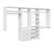 Easy Track - Dual Tower Closet Storage Organizer with Shelves and Drawers - White-Front_Standard