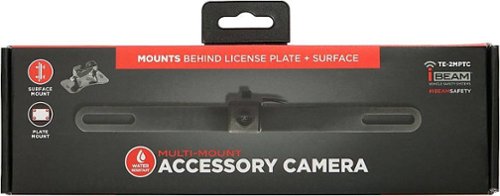 iBEAM License Plate Back-Up Camera - Black GLOBAL SHIPPING
