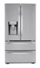 LG - 28 Cu. Ft. 4 Door French Door Smart Refrigerator with Dual Ice with Craft Ice and Double Freezer - Stainless Steel-Front_Standard