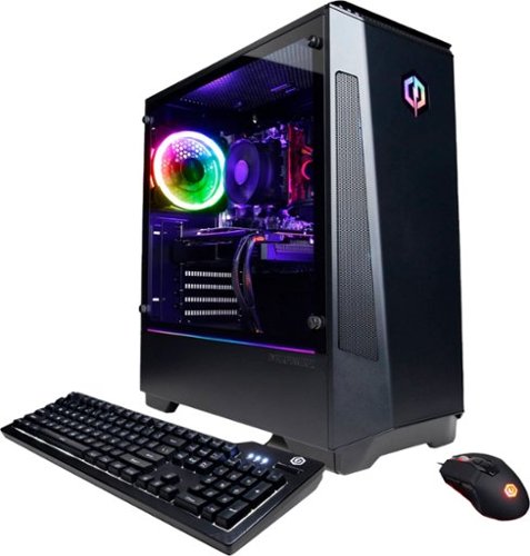 CyberPowerPC - Gamer Xtreme Gaming Desktop - Intel Core i5-9600KF - 8GB Memory - NVIDIA GeForce GT 1030 - 500GB SSD - Black-Angle_Standard 