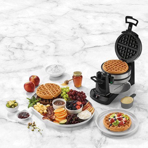 Cuisinart - Double Flip Belgian Waffle Maker - Stainless Steel & Black-Alt_View_Standard_16 