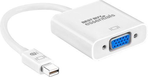 Best Buy essentials™ Mini DisplayPort-to-VGA Adapter - White HOW TO BUY