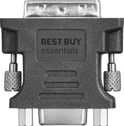 Best Buy essentials™ DVI-A to VGA Adapter - Black WORLDWIDE DELIVERY