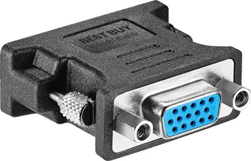 Best Buy essentials™ DVI-A to VGA Adapter - Black GLOBAL SHIPPING