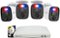 Swann - Professional 8-Channel, 4-Camera Indoor/Outdoor Wired 1080p 1TB DVR Home Security Camera System - White-Front_Standard