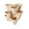 Nature Spring - Stacking Planter Tower- 3-Tier Space Saving Flower Pots- Set of 3 Indoor/Outdoor Planter - Sand Stone-Alt_View_Standard_17