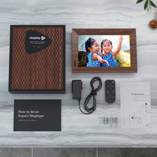 Nixplay Smart Photo Frame 10.1-inch - Brown HOW TO BUY