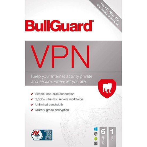 BullGuard VPN 2021 Edition (6 Devices) (1-Year Subscription)