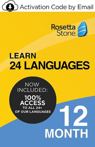 Rosetta Stone - Learn UNLIMITED Languages with 1 Year Access -  Learn 24+ Languages - Android, Mac, Windows, iOS [Digital]