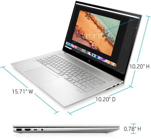 HP ENVY 17.3 Touch-Screen Laptop - Intel Core i7 - 12GB Memory - 512GB SSD + 32GB Intel Optane - Natural Silver WHERE TO BUY