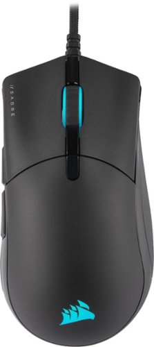 CORSAIR - CHAMPION SERIES SABRE RGB PRO Lightweight Wired Optical Gaming Mouse with 69g Ultra-lightweight design - Black