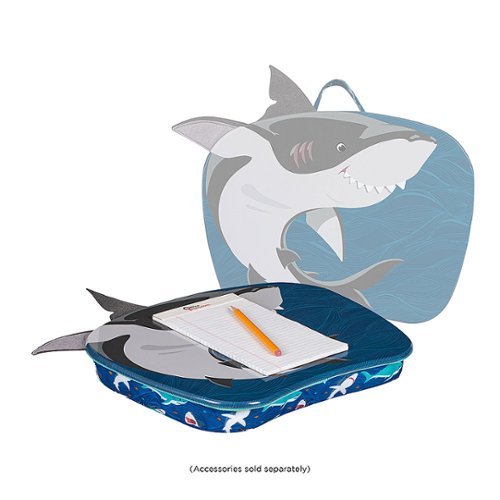 LapGear - Lap Pets Lap Desk for 11.6" Laptop - Blue Shark