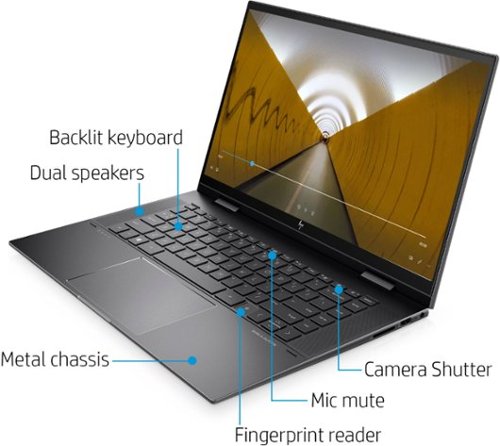 HP ENVY x360 2-in-1 15.6 Touch-Screen Laptop - AMD Ryzen 7 - 8GB Memory - 512GB SSD - Nightfall Black BUY ONLINE
