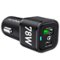 Rexing - 78W Vehicle Quick Charger with 1 USB-C & 1 USB Port Compatible with iPhone and Samsung Note - Black-Front_Standard