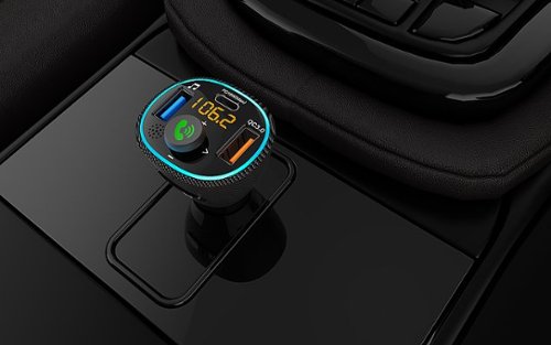 Rexing FM3 Car Wireless FM Transmitter - Black GLOBAL SHIPPING