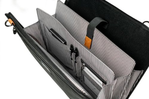 PKG Wellington Accordion Laptop Folio - Black GLOBAL SHIPPING