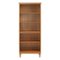 Walker Edison - 70" Tall Modern 4 Shelf Wood Bookcase - Caramel-Front_Standard 