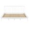 Walker Edison - Boho Solid Wood Queen Spindle Bed Frame - White-Front_Standard