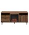 Walker Edison - Modern Two Drawer Fireplace TV Stand for Most TVs up to 65” - Rustic Oak-Front_Standard