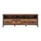 Walker Edison - Industrial Farmhouse TV Stand for TV's up to 80" - Rustic Oak-Front_Standard