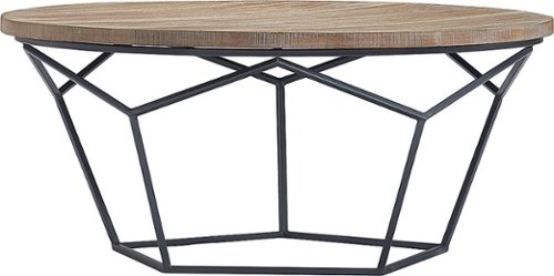 Tommy Hilfiger - Avalon Round Coffee Table - Brown and Black