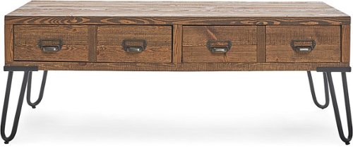 Serta - Bryant Coffee Table with Storage - Aged Pine