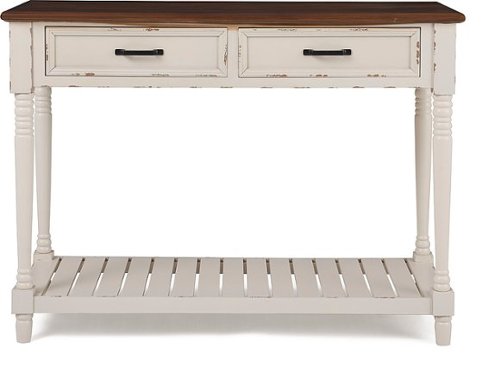 Click Decor - Baker Console Table - Antique White